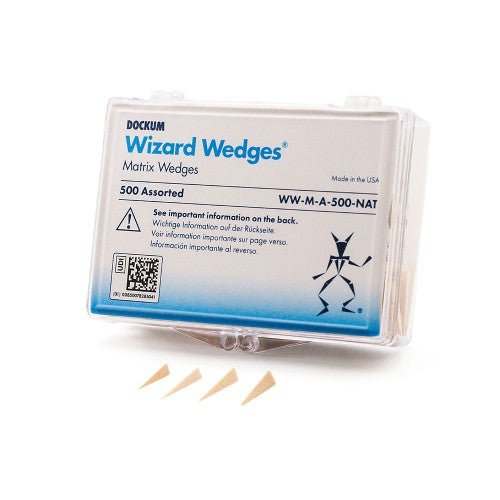 Wizard Wedges Wood Sectional Matrix Wedges Qty 500 - Dockum - GoldenDent